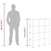 vidaXL Organiseur de rangement en cube avec 12 cubes et portes en PP transparent