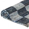 vidaXL Tapis Chindi tissé à la main Denim 120x170 cm Bleu