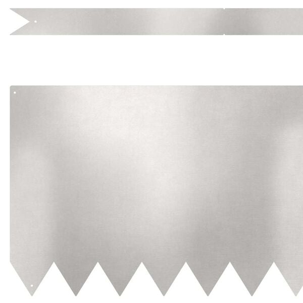 vidaXL Bordure de Pelouse 20 pcs Argent 100 x 0.05 x 20 cm