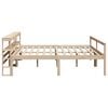 vidaXL Lit pour personne &acirc;g&eacute;e et t&ecirc;te de lit 200x200cm bois pin massif