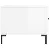 vidaXL Tables basses 2 pcs blanc brillant 50x50x40cm bois d'ing&eacute;nierie