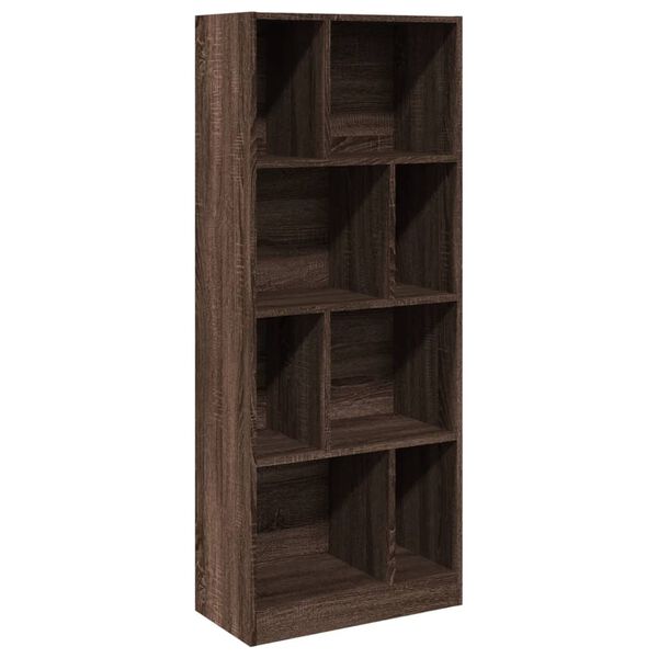 vidaXL Bibliothèque chêne marron 57x28,5x141 cm bois d'ingénierie