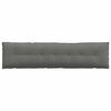 vidaXL Coussin de Dos Gris fonc&eacute; 200 x 50 cm Tissu en microfibre