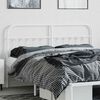 vidaXL T&ecirc;te de lit m&eacute;tal blanc 160 cm