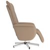 vidaXL Fauteuil inclinable de massage repose-pieds cappuccino