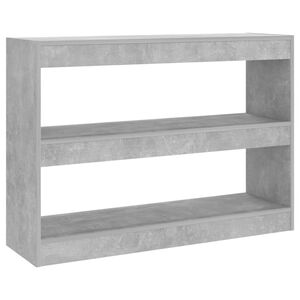 vidaXL Biblioth&egrave;que/S&eacute;parateur de pi&egrave;ce Gris b&eacute;ton 100x30x72 cm