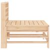 vidaXL Canapés centraux de jardin 2 pcs bois de pin massif