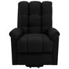 vidaXL Fauteuil de massage Noir Tissu