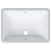 vidaXL &Eacute;vier salle de bain blanc rectangulaire c&eacute;ramique