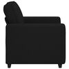 vidaXL Fauteuil noir 60 cm tissu