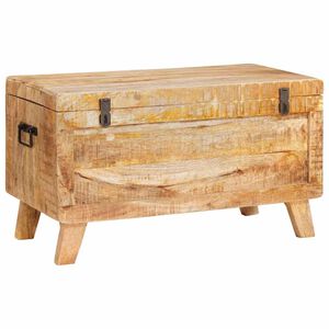 vidaXL Bo&icirc;te de rangement 70 x 35 x 40 cm bois de manguier massif