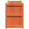 vidaXL Jardinière cire marron 150x50x70 cm bois de pin massif