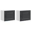 vidaXL Panneau de lave-vaisselle Kalmar 2 pcs Noir Bois d'ing&eacute;nierie