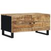 vidaXL Table basse 80x50x40 cm Bois de manguier solide et d'ingénierie