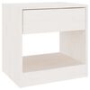 vidaXL Tables de chevet 2 pcs Blanc 40x31x40 cm Bois de pin massif