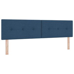 vidaXL T&ecirc;te de lit avec t&ecirc;te de lit Bleu 180 cm Cuir synth&eacute;tique