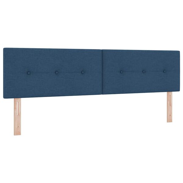 vidaXL T&ecirc;te de lit avec t&ecirc;te de lit Bleu 180 cm Cuir synth&eacute;tique