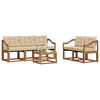 vidaXL Ensemble de canap&eacute;s d'ext&eacute;rieur 6 pcs Naturel et Beige