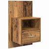 vidaXL T&ecirc;te de lit avec armoire 3 pcs Bois Ancien Bois d'ing&eacute;nierie
