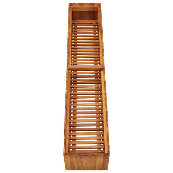 vidaXL Lit surélevé de jardin 150x30x25 cm Bois massif d'acacia