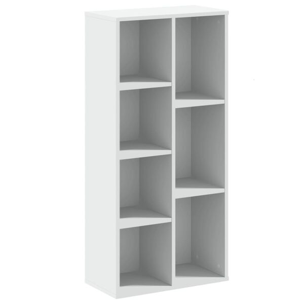vidaXL Biblioth&egrave;que blanc 50x25x105 cm bois d'ing&eacute;nierie