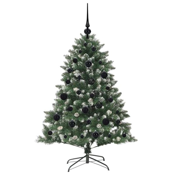 vidaXL Sapin de Noël artificiel avec 150 LED Vert 85 x 85 x 120 cm