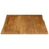 vidaXL Dessus de table 110x80x2,5 cm bord vivant bois massif manguier
