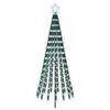 vidaXL Arbre de No&euml;l LED EKENAS 180 cm 255 LED Blanc froid Acier Noir