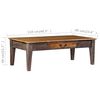 vidaXL Table basse Bois massif Vintage 118x60x40 cm