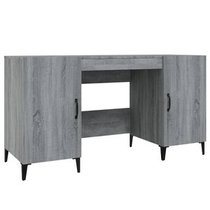 vidaXL Bureau Sonoma gris 140x50x75 cm Bois d'ing&eacute;nierie