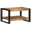 vidaXL Table basse 70x50x38 cm bois de manguier massif brut