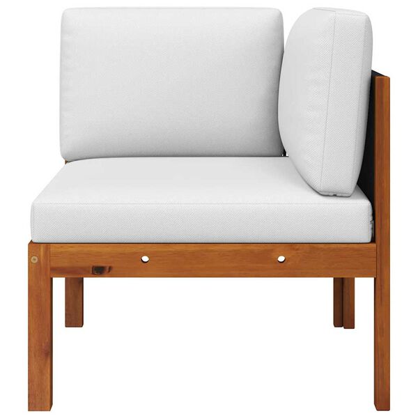 vidaXL Salon de jardin 2 pièces avec coussins en bois d'acacia et corde