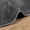 vidaXL Tapis OVIEDO &agrave; poils courts anthracite &Oslash; 240 cm