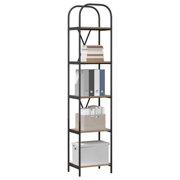 vidaXL &Eacute;tag&egrave;re Ch&ecirc;ne artisanal 40 x 30 x 183 cm Bois d'ing&eacute;nierie