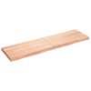 vidaXL Comptoir de salle de bain marron 180x50x(2-6) cm bois traité
