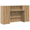 vidaXL Bureau r&eacute;ception ch&ecirc;ne artisanal 180x50x103,5cm bois ing&eacute;nierie
