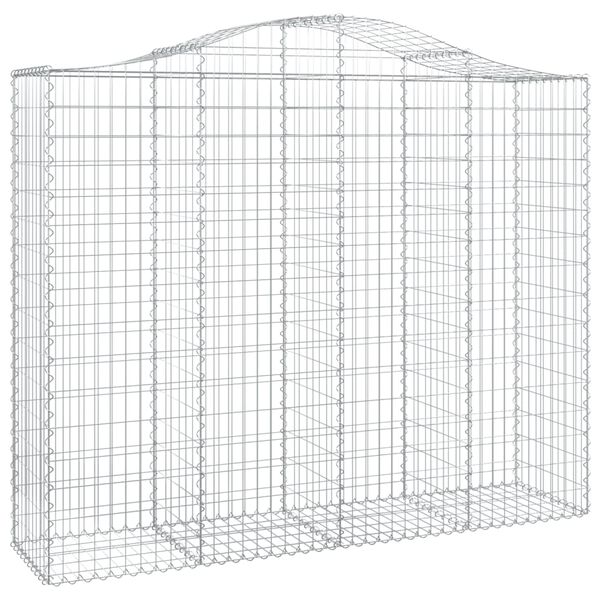 vidaXL Paniers &agrave; gabions arqu&eacute;s 30 pcs 200x50x160/180 cm Fer galvanis&eacute;