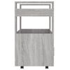 vidaXL Chariot de cuisine Sonoma gris 60x45x80 cm Bois d'ingénierie