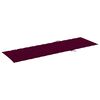 vidaXL Chaise longue avec coussin bordeaux Bois de pin imprégné