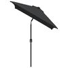 vidaXL Parasol d'ext&eacute;rieur avec m&acirc;t en m&eacute;tal 300x200 cm anthracite