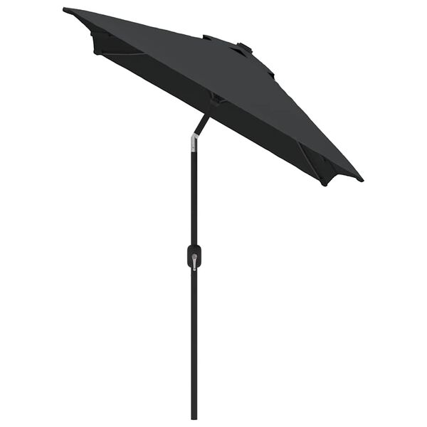 vidaXL Parasol d'ext&eacute;rieur avec m&acirc;t en m&eacute;tal 300x200 cm anthracite