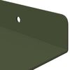 vidaXL &Eacute;tag&egrave;re flottante 4 pcs Vert olive 30 x 18 x 2,5 cm Acier