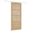 vidaXL Porte coulissante Naturel et Blanc 86 x 198,5 cm