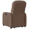 vidaXL Fauteuil inclinable Marron Tissu