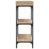 vidaXL Table console avec étagères chêne sonoma 100x30x80 cm