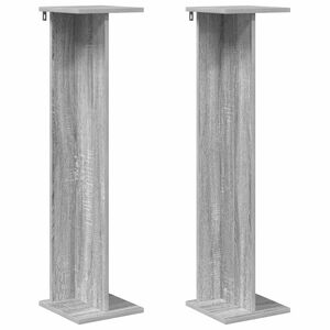 vidaXL Support de Plante Gris Sonoma 25 x 25,5 x 100,5 cm