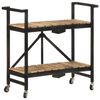 vidaXL Chariot de cuisine 87x36x81 cm Bois massif de manguier