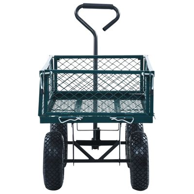 vidaXL Chariot à main de jardin Vert 250 kg