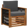 vidaXL Sofa de milieu ext&eacute;rieur Naturel