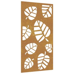 vidaXL D&eacute;coration murale jardin 105x55 cm acier corten design feuille